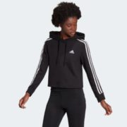 Adidas 阿迪达斯 Essentials 3-条纹 女士短款卫衣