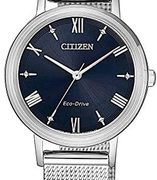 Citizen 西铁城 女式模拟光动能手表不锈钢表带 EM0571-83L