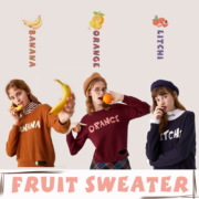 Semir 森马 14068070016 女士刺绣拼接针织衫