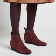 2020秋冬款！ECCO 爱步 Shape 45 型塑系列 女士真皮坡跟短筒短靴   直邮含税到手￥593.2