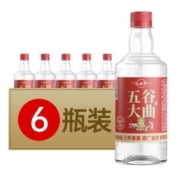 谷曲珍 五谷大曲 浓香型52度纯粮食酒 500ml*6瓶