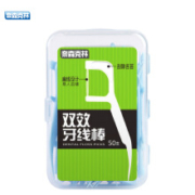 奈森克林 双效扁线牙线棒50支/盒