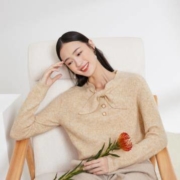 3COLOUR 三彩 D046031M00 女士蝴蝶结针织衫