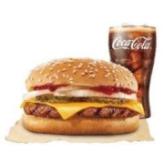 聚划算百亿补贴：BURGER KING 汉堡王 1层芝牛肉堡单人餐 单次兑换券