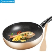 美的 麦饭石不粘锅家用平底锅  28cm