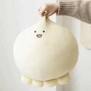 如沁 创意礼品 白色章鱼团子 迷你钥匙扣款 12cm