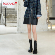 聚划算百亿补贴：AOKANG 奥康 104912003 女士 马丁靴