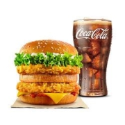 百亿补贴：BURGERKING汉堡王 狠霸王 单人餐 电子兑换券