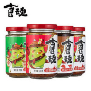 juanchengpai 鹃城牌 香菇牛肉酱+泡椒牛肉酱+蒜蓉辣椒酱 200g*4瓶