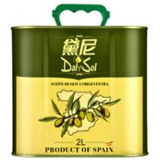 西班牙原装进口、酸度≤0.3%：2Lx3件 DalySol 黛尼 特级初榨橄榄油铁罐装