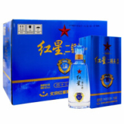 PLUS会员：红星 二锅头 蓝盒12 清香型 43度 500ml*6瓶整箱装