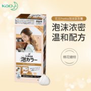PLUS会员！ Kao 花王 liese prettia系列泡沫染发膏 #棉花糖棕 108ml