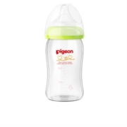 贝亲（Pigeon）奶瓶玻璃宽口径自带奶嘴160ml