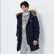 SNOW FLYING 雪中飞 X90140805 男士中长款连帽羽绒服