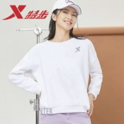 聚划算百亿补贴：特步 女士 宽松圆领 运动休闲卫衣