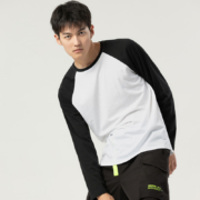 Jeanswest 真维斯 JV-03-171TB019 男士撞色长袖T恤
