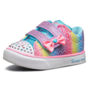百亿补贴：Skechers 斯凯奇 女小童 闪灯魔术贴  运动休闲鞋 10928N