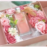 宜甜 流沙鎏金 香薰永生花 礼盒
