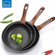 韩国 乐扣乐扣 麦饭石平底不粘煎锅 20cm 燃电通用