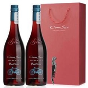 CONOSOR 柯诺苏 自行车系列限量版黑比诺干红葡萄酒 750ml*2支
