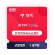 领券备用：京东 自营湾仔码头 满199-100元