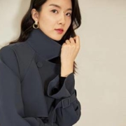 聚划算百亿补贴：对白 女士 短款风衣 收腰显瘦英伦风外套