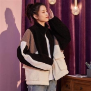 唐狮 62542FC0052454A901 女士颗粒绒拉链外套