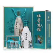 杜酱熊猫酒 茅台镇酱香型白酒 53度纯粮食坤沙老酒 整箱6瓶+12个小酒杯+3手提袋
