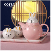 COSTA 星空玉兔 中秋茶壶陶瓷杯壶套装 1壶2杯