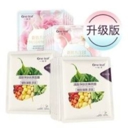 one leaf 一叶子 鲜嫩水光亮颜面膜套装 21片 *2件
