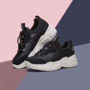 SKECHERS 斯凯奇 74246-BLK 女士复古休闲运动鞋