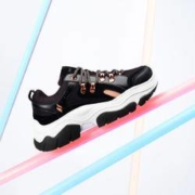 SKECHERS/斯凯奇 74238-BKRG 女士休闲鞋子
