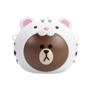 LINE FRIENDS 丛林布朗熊爆米花桶  雪虎款