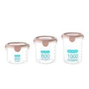 千尘 食品密封储存罐 600ML+800ML+1000ML