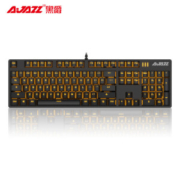 AJAZZ 黑爵 机械战警 合金版 机械键盘 青轴 黑色 RGB
