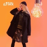 elf sack 妖精的口袋 19413049A 女士中长款毛呢大衣