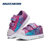 限尺码、百亿补贴：Skechers斯凯奇 女童 闪灯 彩虹鞋 10728N