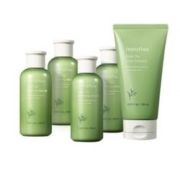 innisfree悦诗风吟 绿茶均衡套装5件套（水100ml*2+乳100ml*2+洁面150ml）