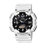 CASIO 卡西欧 STANDARD系列 AQ-S810WC-7A 46.6mm 男士太阳能手表 白色树脂带 圆形 *2件