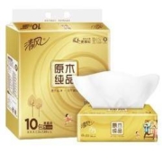 聚划算百亿补贴：Breeze 清风 原木纯品金装系列 抽纸 3层*100抽*10包（188*136mm）