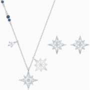 SWAROVSKI 施华洛世奇 八芒星耳钉项链套装