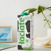 脂肪含量仅0.5%：Laciate 兰雀 脱脂牛奶 1Lx12盒