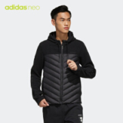 5日0点： adidas 阿迪达斯 EI6250 男士短款连帽羽绒服