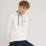 Jeanswest 真维斯 JW-94-171TB509 男士加绒连帽印花卫衣