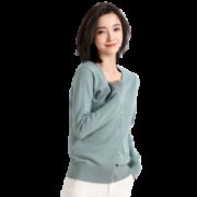 宝俐美伊 春季针织长袖打底开衫女*2