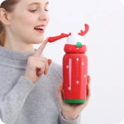 Face 儿童吸管保温杯 316不锈钢内胆 450ml