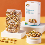 100%进口坚果，非油炸，0添加：500g 天虹牌 混合果仁盒装
