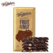 PLUS会员： Whittaker's 惠特克 葡萄干扁桃仁巧克力 200g *5件