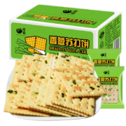 零趣  香葱苏打饼干 整箱400g
