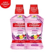 高露洁（Colgate）贝齿鲜果薄荷漱口水 500ml×2 赠 便携漱口水 100ml